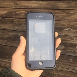 Black Lifeproof case for iPhone 6
